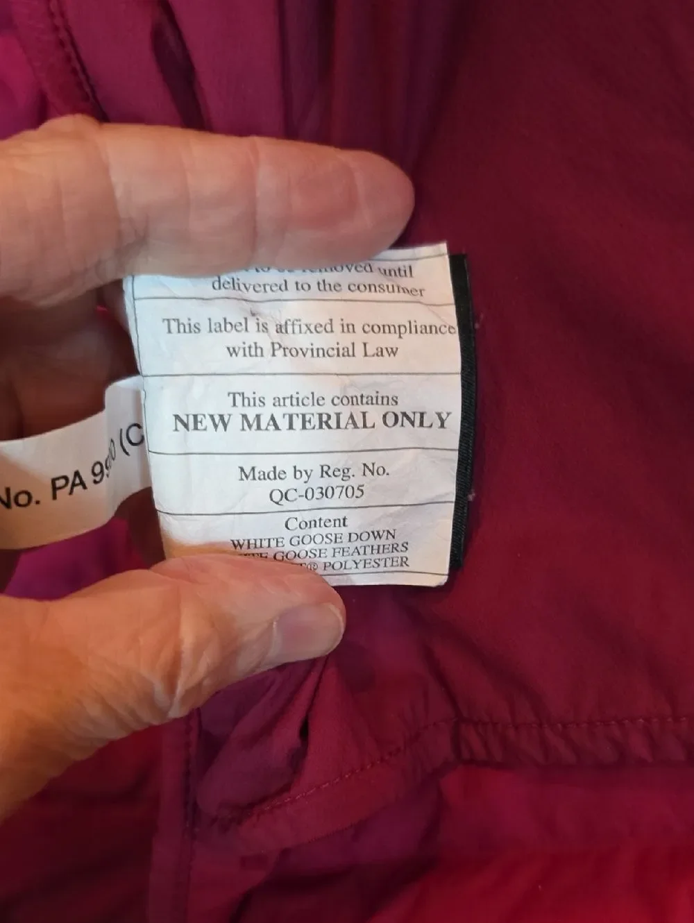 lululemon athletica Women's Long Quilted Puffer Jacket - Fuchsia. NWOT! SIZE 10